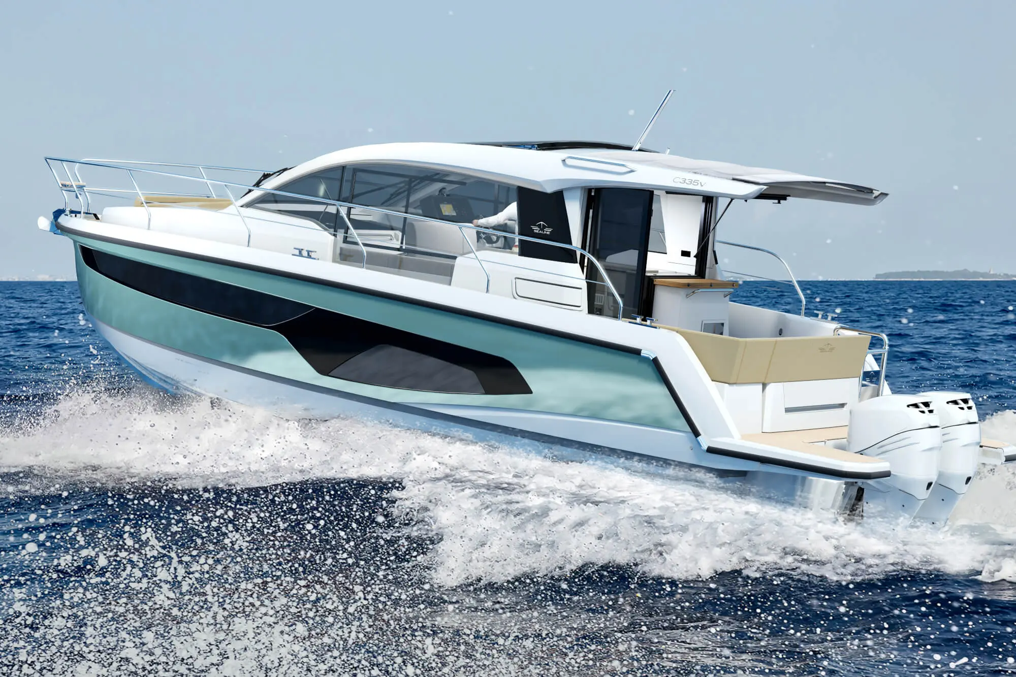 Sealine C335v in navigazione